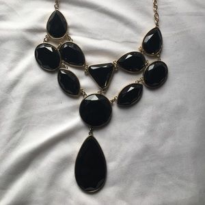 Black and Gold Statement Necklace